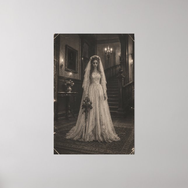 The Haunted Bride Canvas Print (Front)