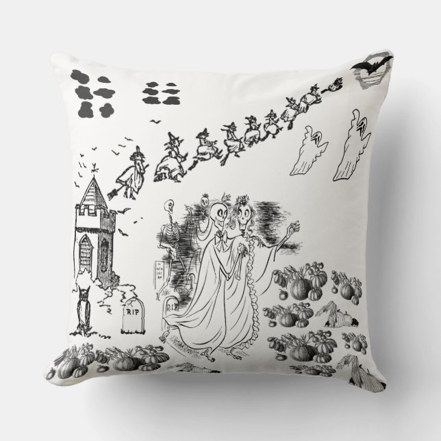 The Haunted Ceremony - Throw Pillow (Front)