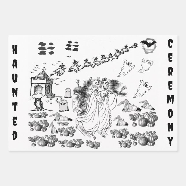 The Haunted Ceremony - Wrapping Paper Sheet (Front)