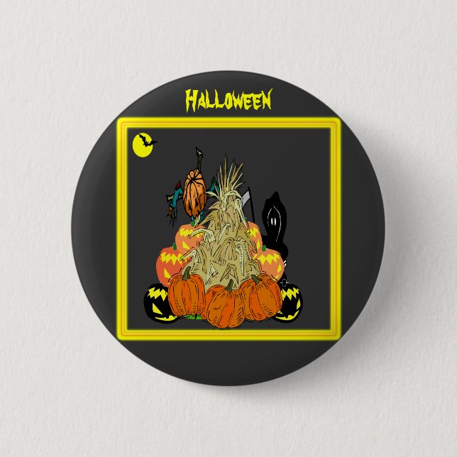 The Haunted Cornstalk - 2 Inch Round Button (Front)