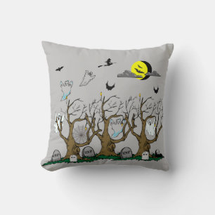 The Haunted Graveyard- Throw Pillow