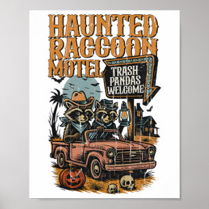 The Haunted Raccoon Motel Poster