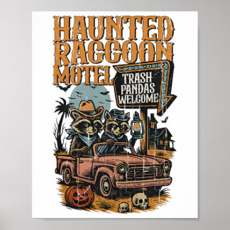 The Haunted Raccoon Motel Poster