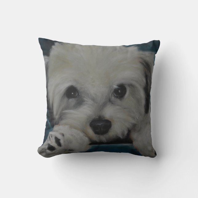 The Havanese Throw Pillow (Front)