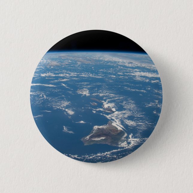 The Hawaiian Island Chain 2 Inch Round Button (Front)