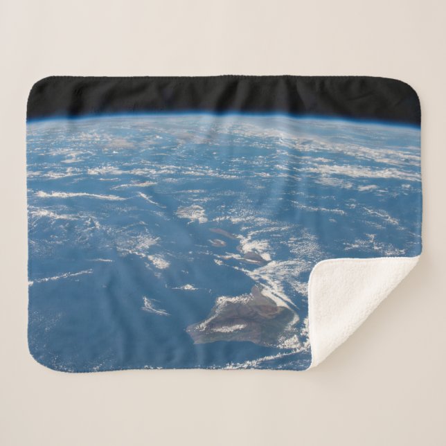 The Hawaiian Island Chain Sherpa Blanket (Front (Horizontal))