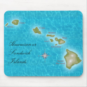 The Hawaiian Islands Mouse Pad