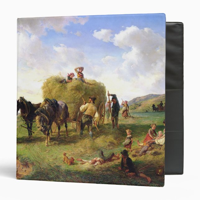 The Hay Harvest, 1869 Binder (Front/Inside)