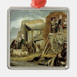 The Haycart, or Return from Haymaking, 1641 Metal Ornament