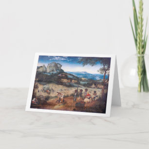 The Haymaking, Pieter Bruegel Card