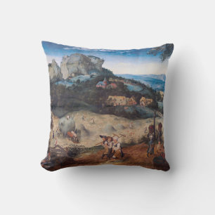 The Haymaking, Pieter Bruegel Throw Pillow