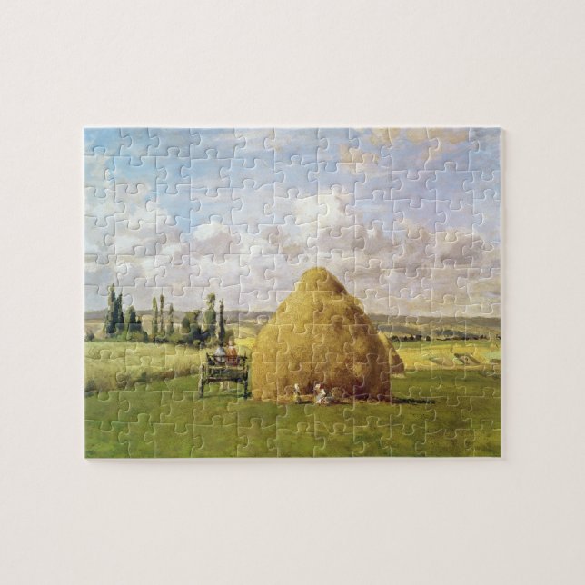 The haystack, Pontoise, 1873 Jigsaw Puzzle (Horizontal)
