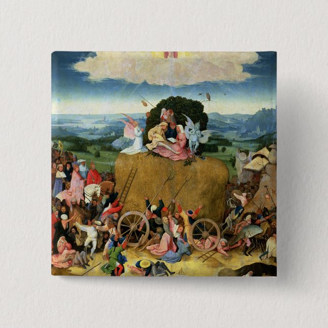 The Haywain 2 Inch Square Button (Front)