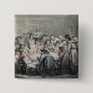 The Hazard Room 2 Inch Square Button