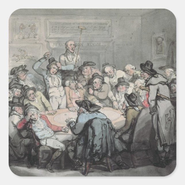 The Hazard Room Square Sticker (Front)