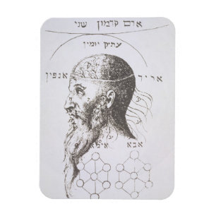 The Head of Adam Kadmon, copy of an illustration f Magnet