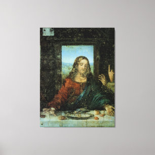 The Head of Christ by Leonardo Da Vinci Canvas Print