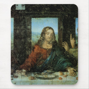 The Head of Christ by Leonardo Da Vinci Mouse Pad