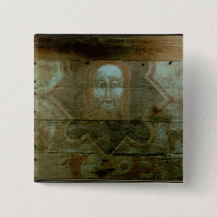 The Head of Christ, c.1280 2 Inch Square Button