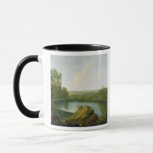 The Head of Lake Nemi (oil on canvas) Mug
