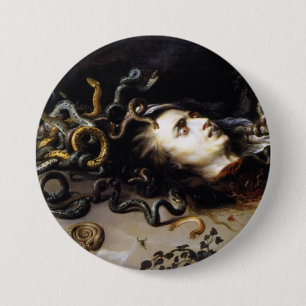 The Head of Medusa 3 Inch Round Button