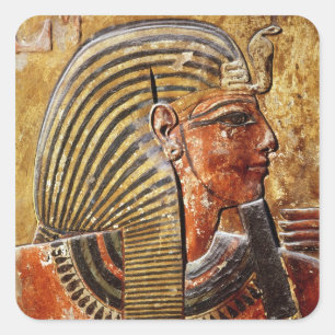 The head of Seti I  from the Tomb of Seti Square Sticker