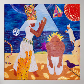 The Healers - orignal print by Vivian Ara