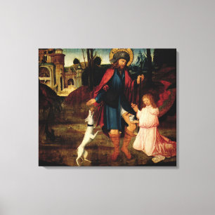 The Healing of Saint Roch Canvas Print