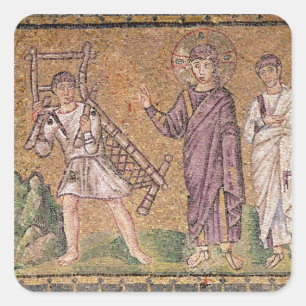 The Healing of the Paralytic of Capernaumx Square Sticker