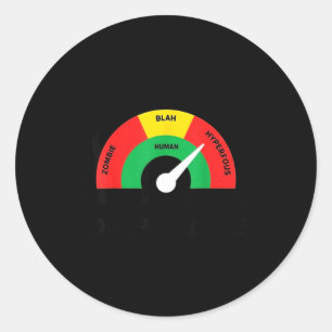 The health effects of dopamine levels classic round sticker