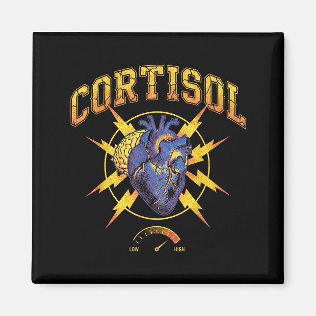 The health effects of high cortisol levels  magnet (Front)