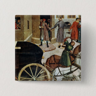 The Hearse 2 Inch Square Button