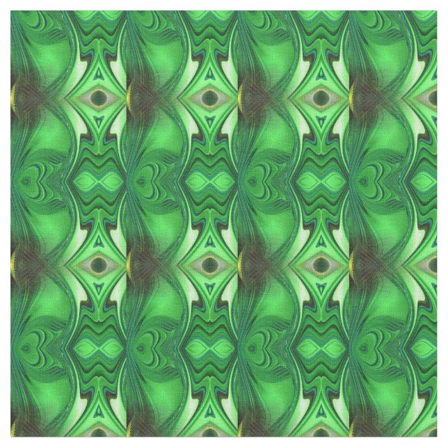The Heart Chakra Energy Repeat pattern Fabric (Close Up)