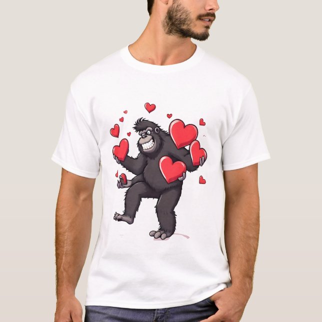 The Heart Giver Gorilla T-Shirt (Front)