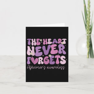 The Heart Never Forgets Dementia Heimers Awareness Card