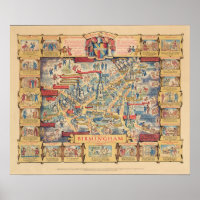The Heart of Birmingham, England Map
