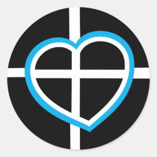 The heart of Cornwall Classic Round Sticker