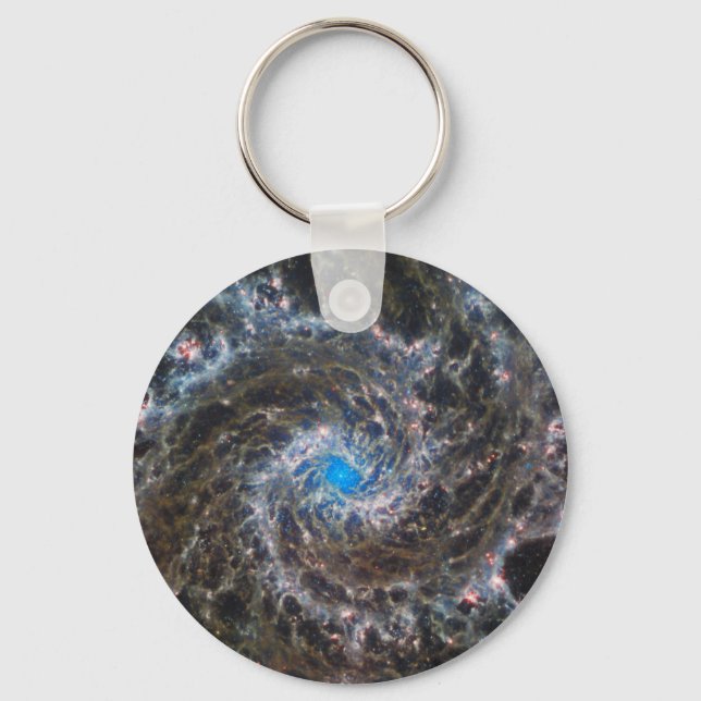 The Heart Of Messier 74 Keychain (Front)