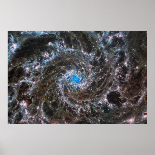 The Heart Of Messier 74 Poster (Front)
