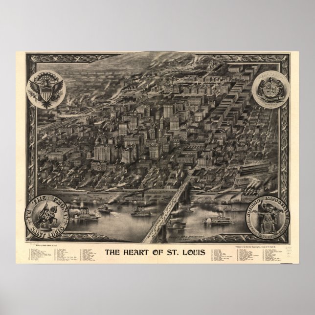 The heart of St. Louis, 1907 Poster (Front)