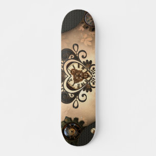 The heart of steampunk skateboard
