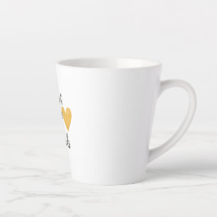 The heart of teaching  latte mug