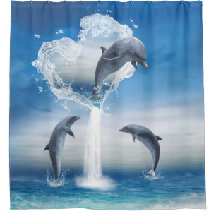 The Heart Of The Dolphins In The Ocean