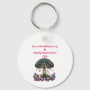 The Heart of the Gem Tree: A Romantic Valentine's Keychain