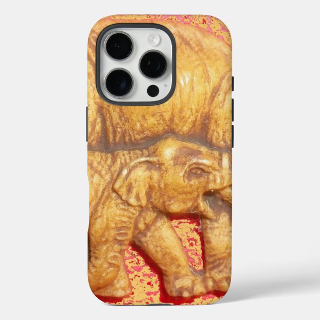 The Heart of the Herd: Elephant Family Portrait Case-Mate iPhone Case (Back)