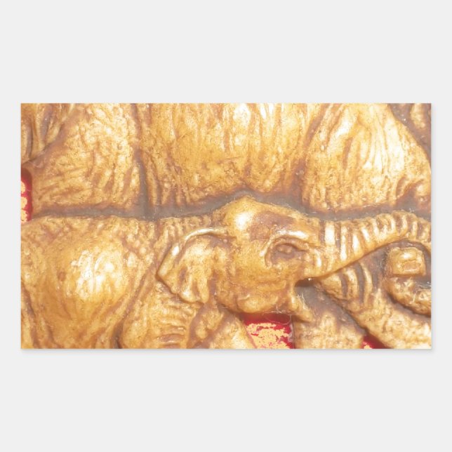 The Heart of the Herd: Elephant Family Portrait Sticker (Front)