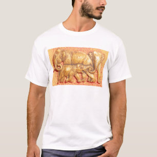 The Heart of the Herd: Elephant Family Portrait T-Shirt