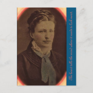 The heart tells the mind where it needs to look... postcard