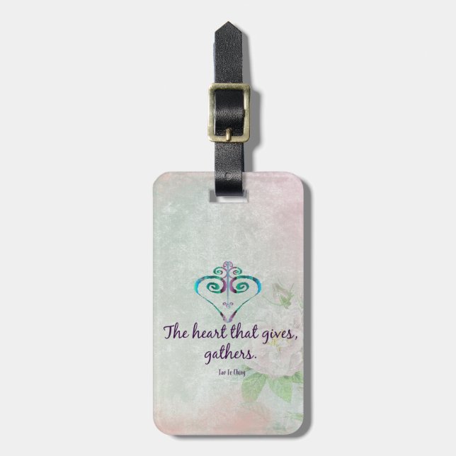 The Heart That Gives Luggage Tag (Front Vertical)