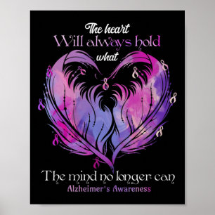 The Heart Will Always Hold What The Mind Alzheimer Poster